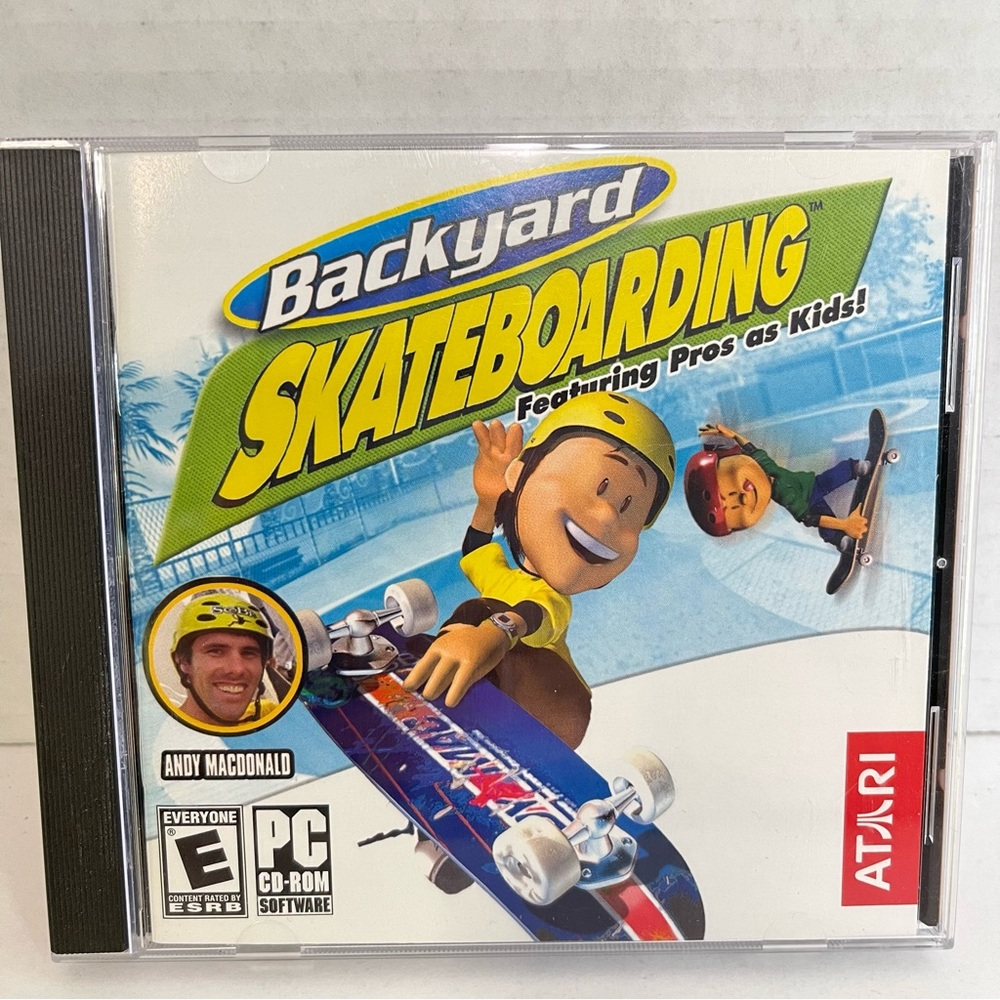 Atari Backyard Skateboarding Pros as Kids Andy McDonald PC CD-ROM Game 2004